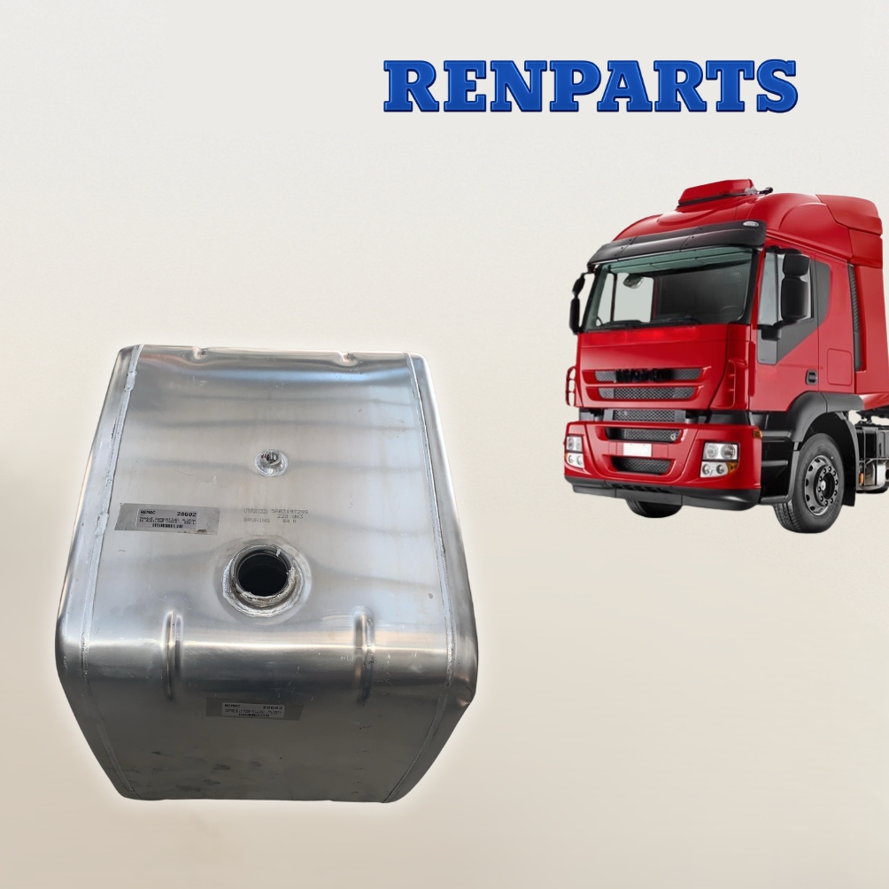 tanque combustivel iveco 220l aluminio auxiliar quadrado original