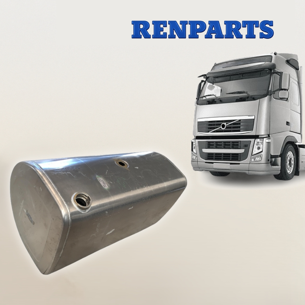 tanque combustivel volvo 530l aluminio formato d original com detalhes