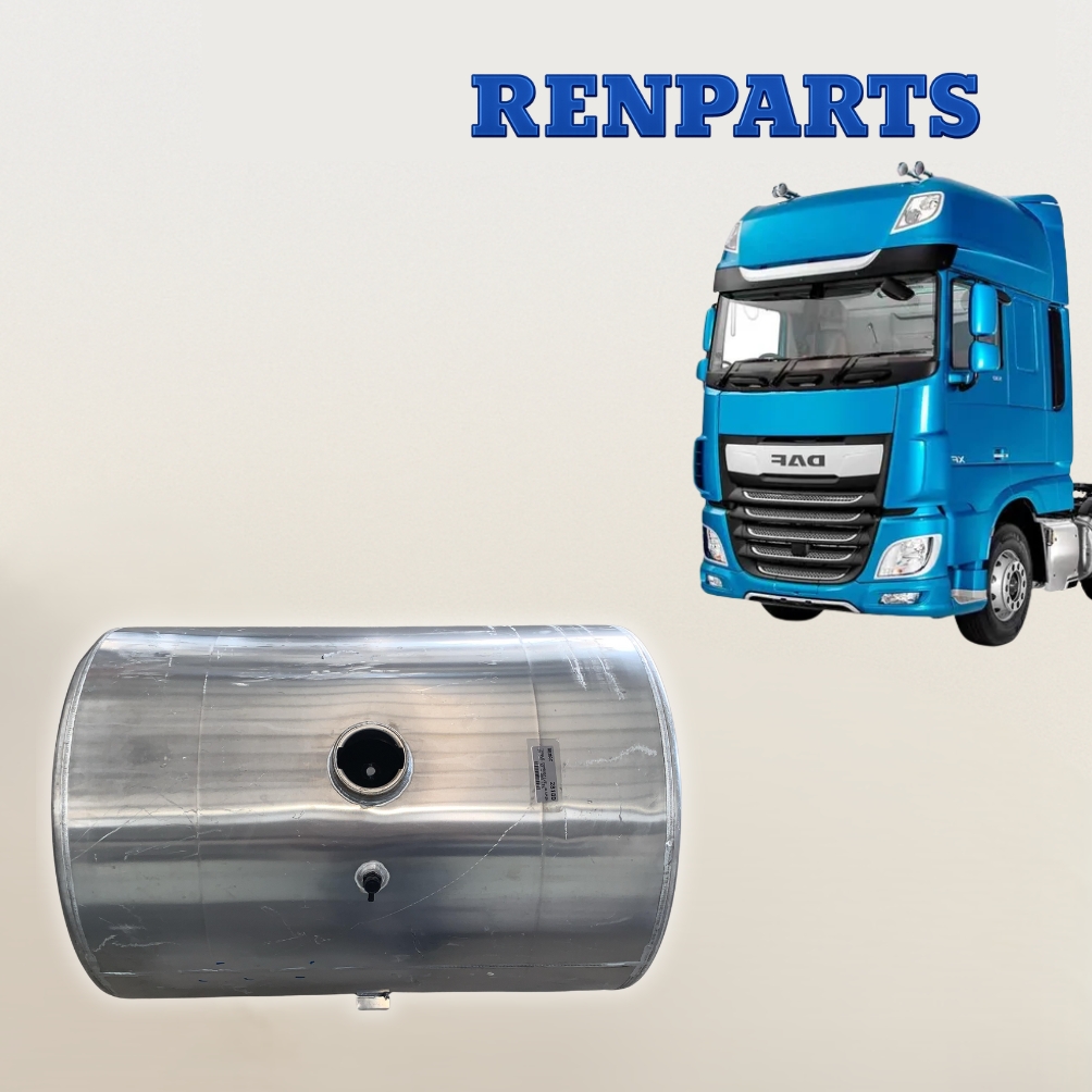 tanque combustivel daf 290l aluminio redondo original com detalhes