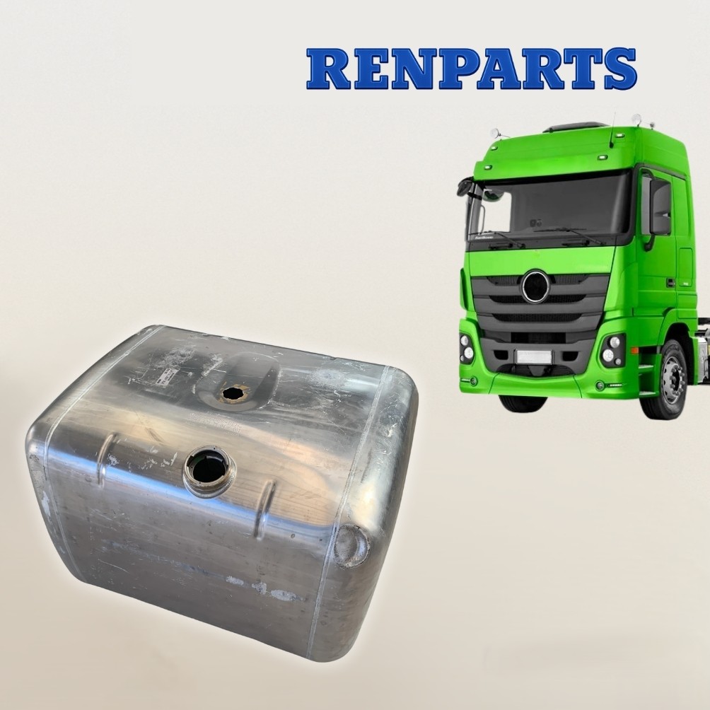 tanque combustivel mb 410l alumínio quadrado original com detalhes